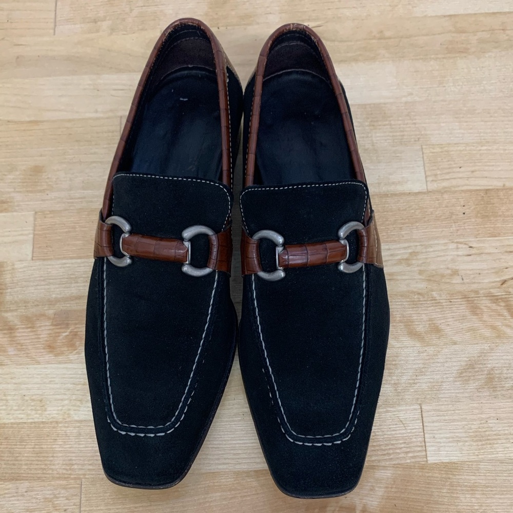 Donald J Pliner Suede Loafer Shoes